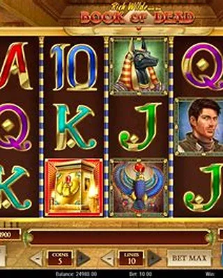 Book of Dead slot at Crowngold Casino